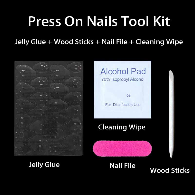 Nail Art Jelly - 1 مجموعة مسمار لاصق علامات التبويب