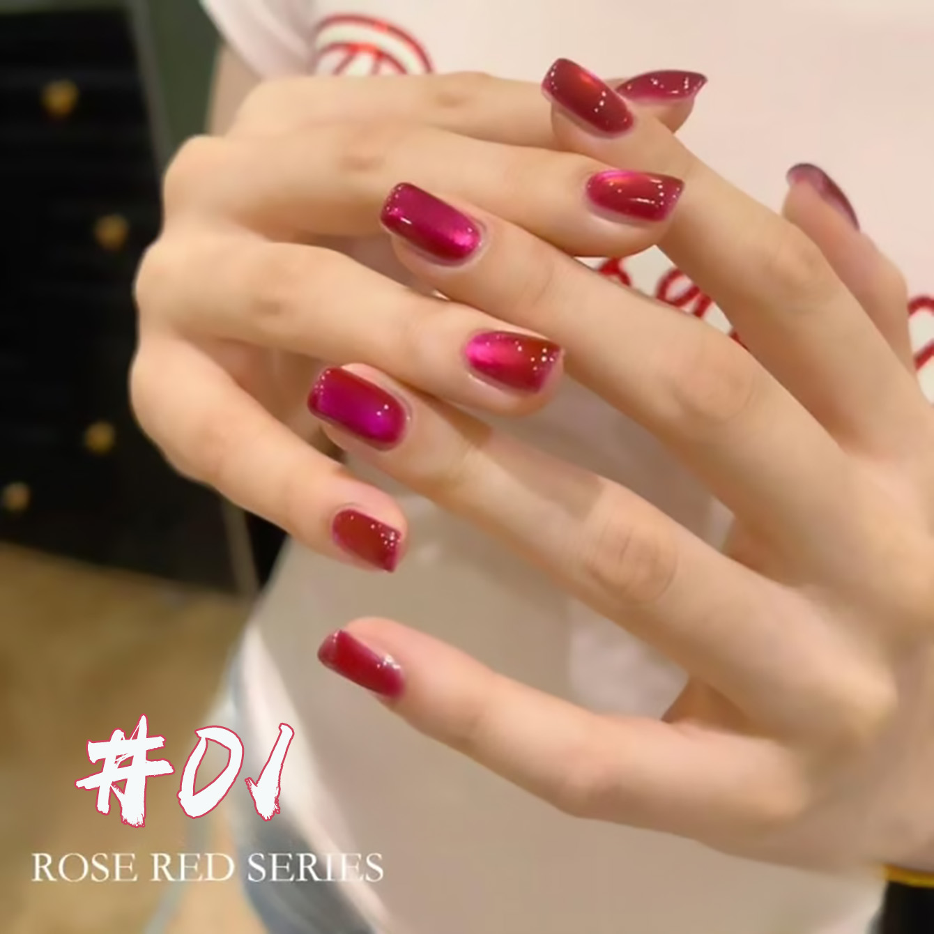 Nail Art Cat Eye Pink - WS قطعة واحدة 2026 جل أظافر