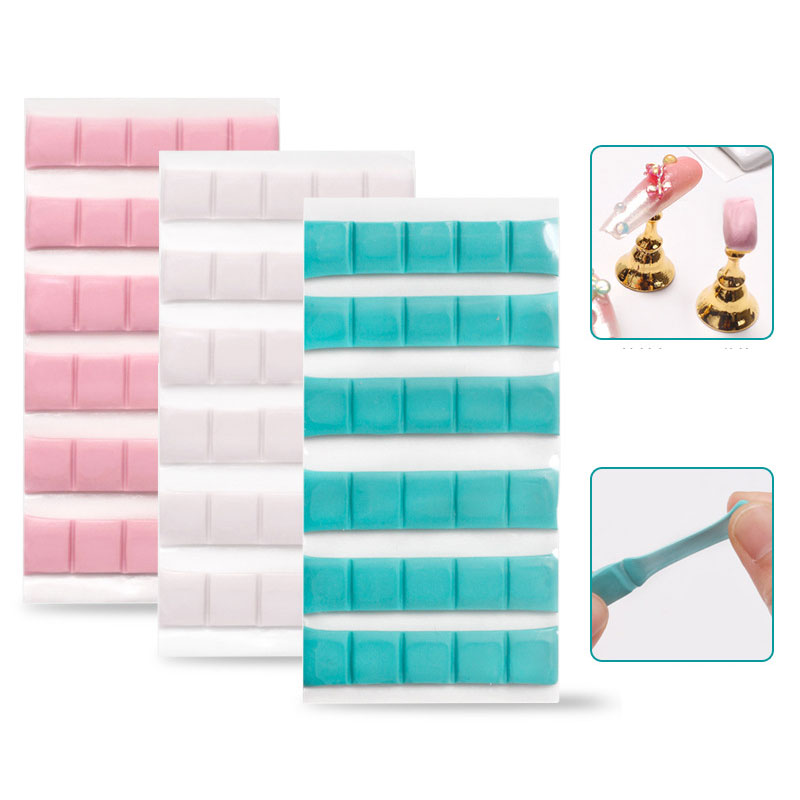 Nail Art Sch - 1 حزمة مسمار لاصق الغراء الطين