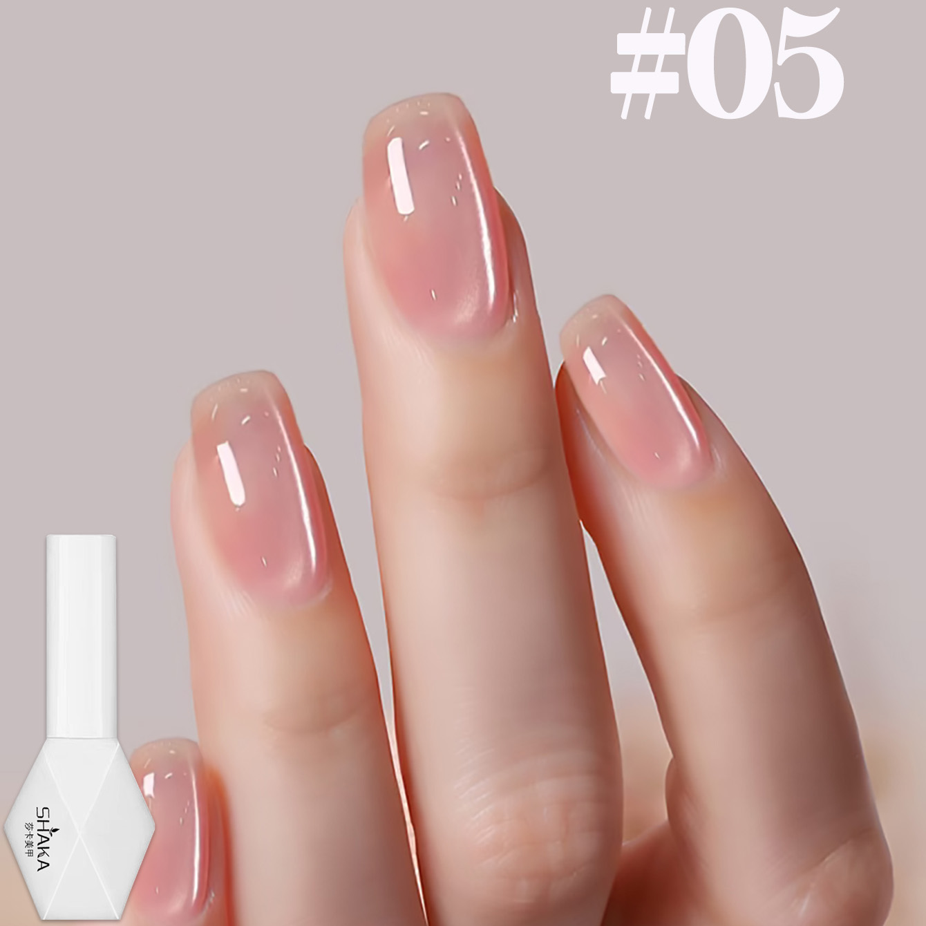 Nail Art Pink Cat Eye - طلاء أظافر جل شاكا 1-12 قطعة،