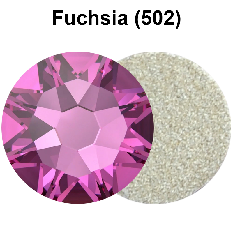 Nail Art Fuchsia - أحجار الراين المسطحة بلون الفوشيا 16