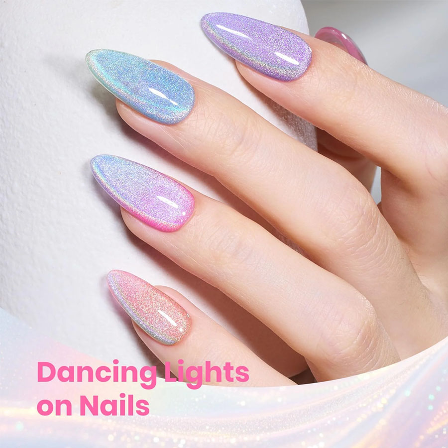 QAZIXU مجموعة طلاء أظافر جل عي - مراجعة Nail Art Cat Eye Pink وسعره