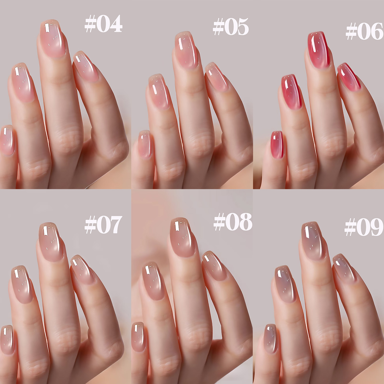 طلاء أظافر جل شاكا 1-12 قطعة،  - مراجعة Nail Art Pink Cat Eye وسعره