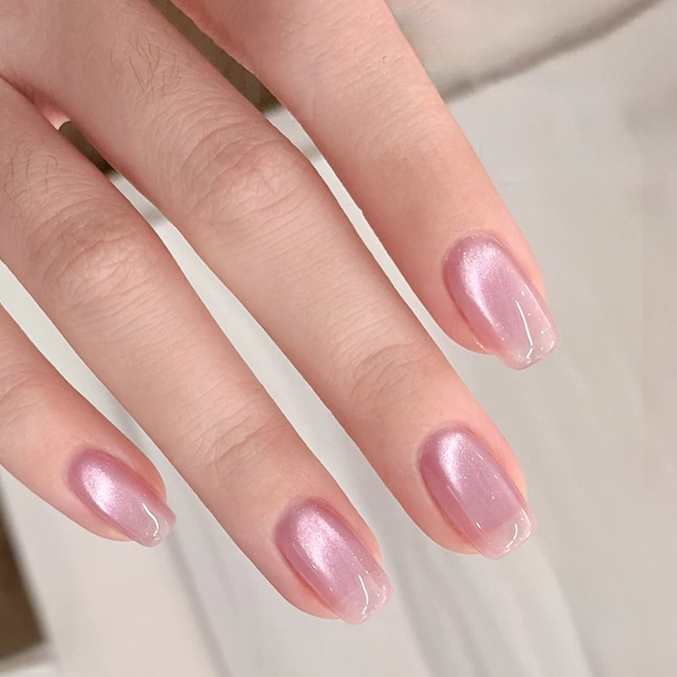 شاكا 1 قطعة طلاء أظافر جل بلون - مراجعة Nail Art Pink Cat Eye وسعره