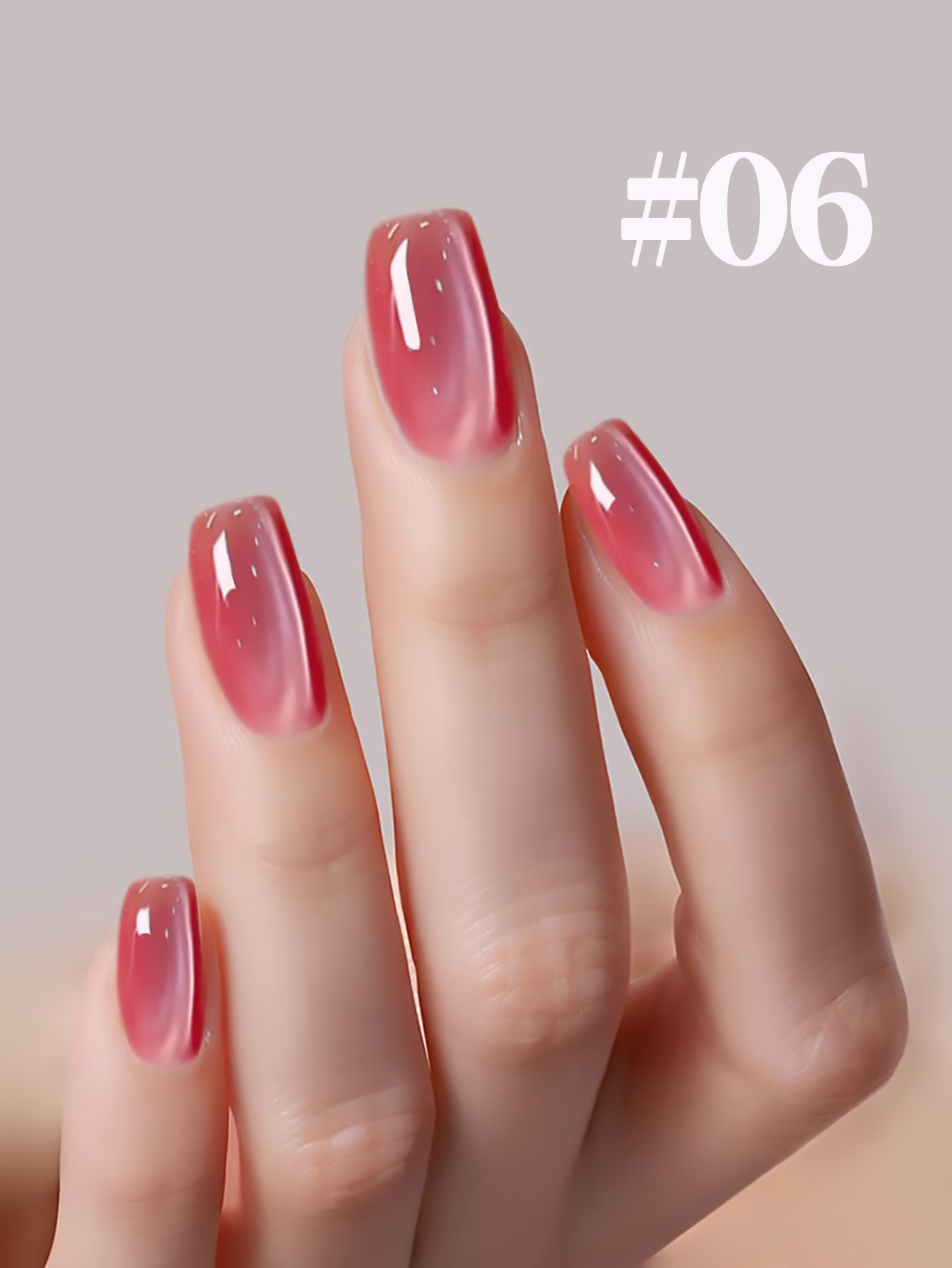 1-12 قطعة TC لطيف الطازجة فتاة - مراجعة Nail Art Cat Eye Pink وسعره