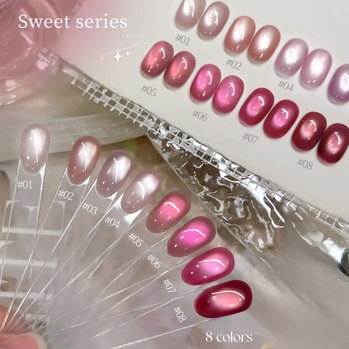 طلاء أظافر جل جديد بتأثير عين  - مراجعة Nail Art Pink Cat Eye وسعره