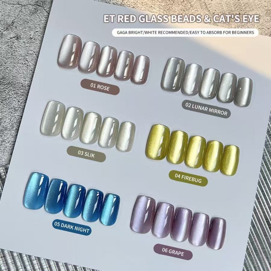 XEIJAYI 10 مللي الزجاج حبة الق - مراجعة Nail Art Cat Eye Pink وسعره