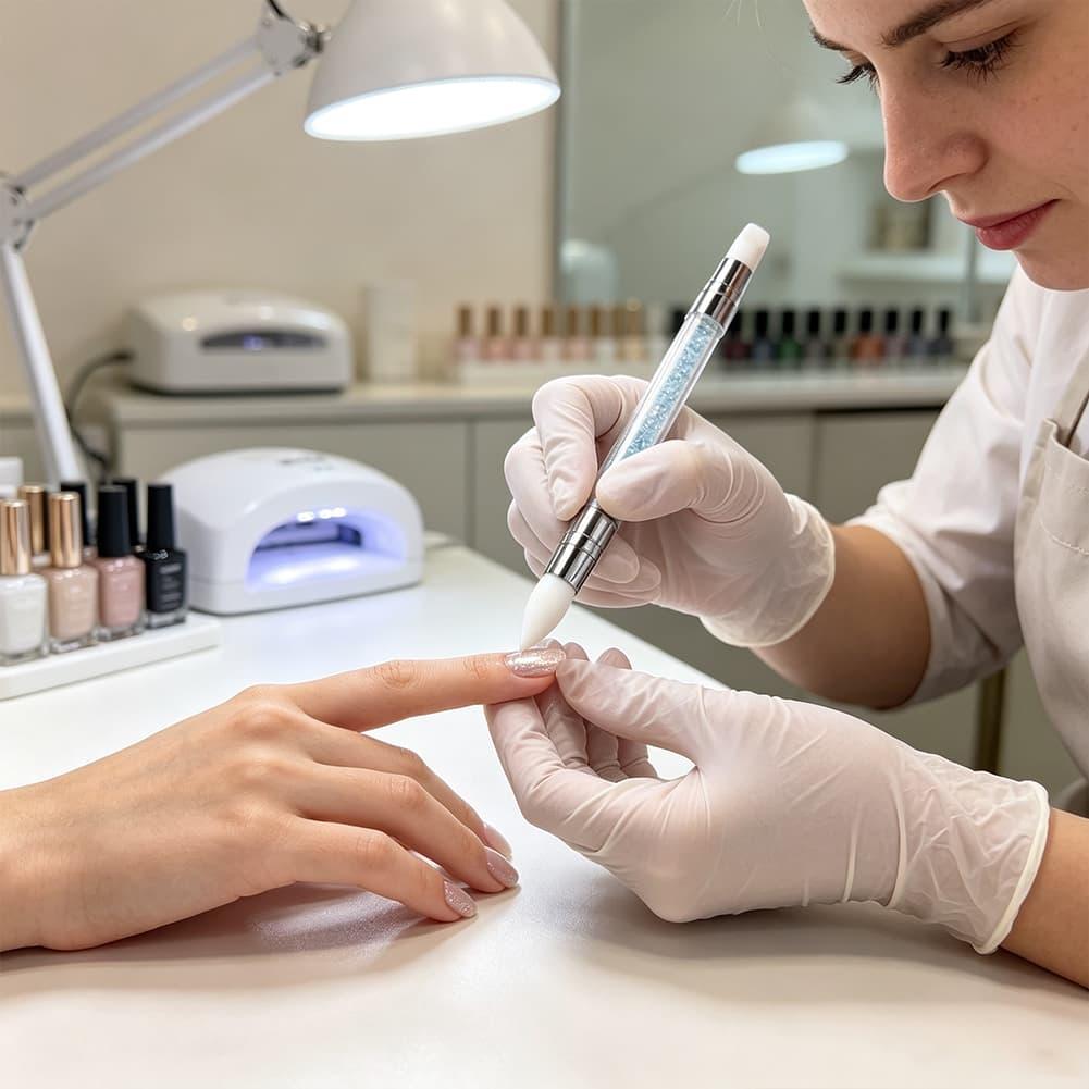 قلم سيليكون مزدوج الرأس لفن ال - مراجعة Nail Art Sch وسعره